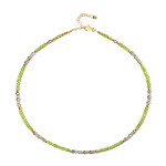 Edelstein-Silberhalskette