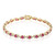 Gouden armband met AAA Mozambique robijnen (CIRARI)