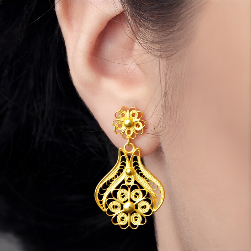 Boucles d'oreilles en argent (Joias do Paraíso)