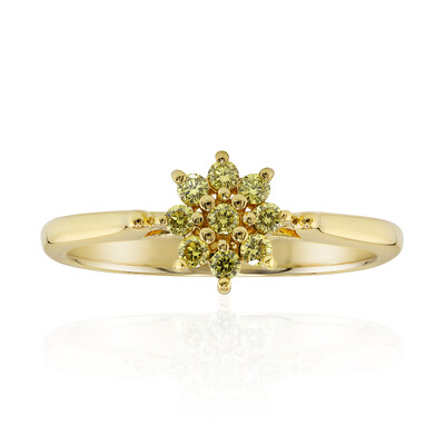 Gelber VS1 Brillant-Goldring (Annette)
