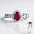 Anello in argento con Rubino Bemainty