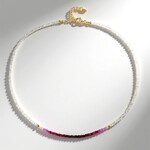 Collana in argento con Rubino