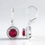 Orecchini in argento con Rubino Bemainty