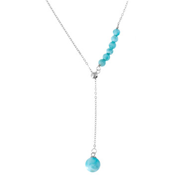 Larimar-Silbercollier