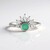 Anello in argento con Smeraldo Colombiano
