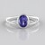 Anello in argento con Tanzanite (Adela Silber)