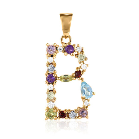 Ciondolo in argento con Topazio Blu Svizzero