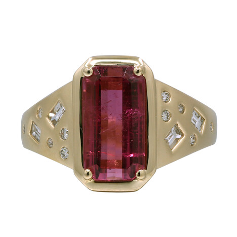 14K Pink Tourmaline Gold Ring (CIRARI)