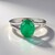 Anello in argento con Onice Verde