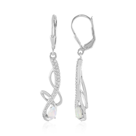Pendientes en plata con Ópalo de Welo (MONOSONO COLLECTION)