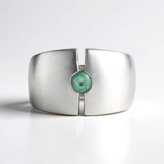Anello in argento con Smeraldo Russo (de Melo Essence)