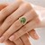Anello in argento con Ametista Verde