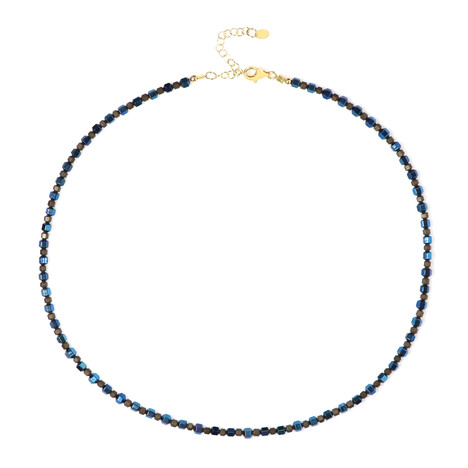 Collana in argento con Ematite Blu Royal