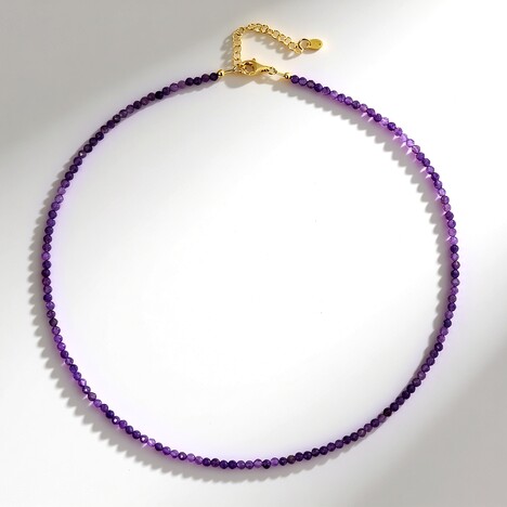Collana in argento con Ametista Zambiana
