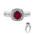 Zilveren ring met een Madagaskar Robijn