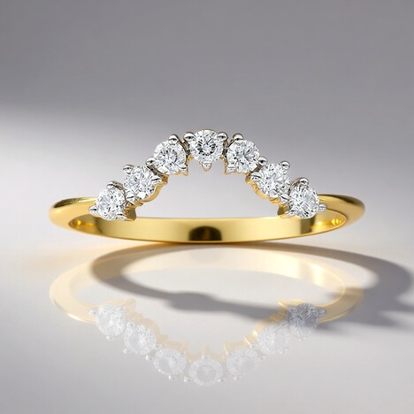 Anello in oro con Diamante SI1 (G) (Annette)