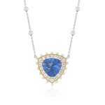 Farbwechsel-Fluorit-Silbercollier (Dallas Prince Designs)
