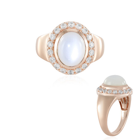 Weißer Mondstein-Silberring (KM by Juwelo)