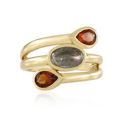 Anillo en plata con Labradorita cobre de Maniry