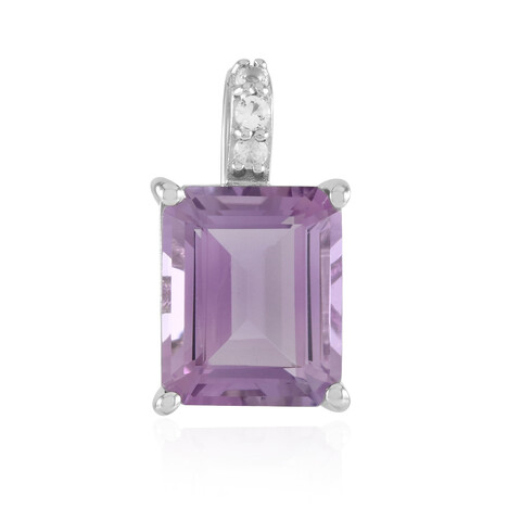 Lavendel-Amethyst-Silberanhänger