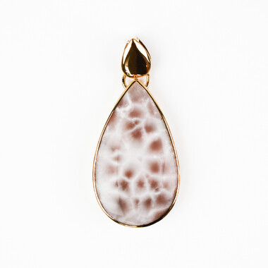 Ciondolo in argento con Natrolite