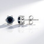 Orecchini in oro con Diamante Blu I2 (SUHANA)