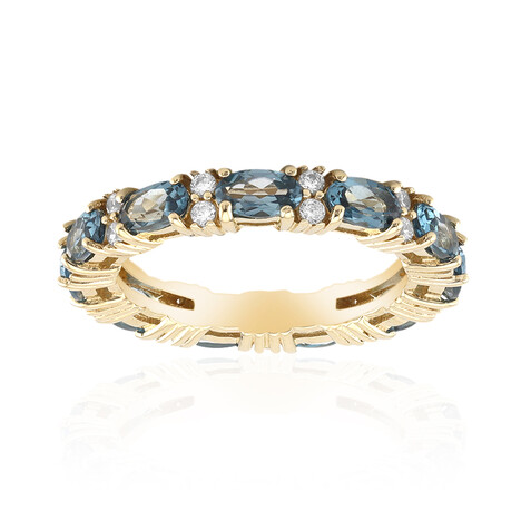 Londonblauer Topas-Silberring