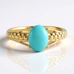Anello in argento con Turchese Sleeping Beauty (Faszination Türkis)
