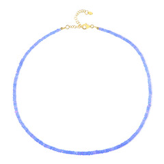 Blue Ethiopian Opal Silver Necklace