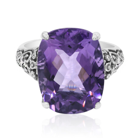 Bague en argent et Améthyste