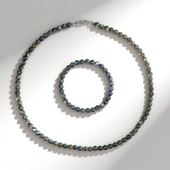 Parure in argento con Labradorite