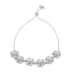 Bracelet en argent et Topaze blanche