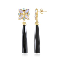 Orecchini in argento con Onice Nero