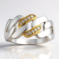 Anello in argento con Diamante I1 (G)