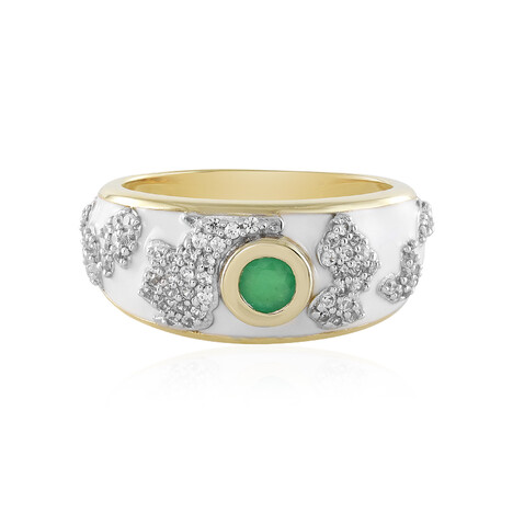 Brasilianischer Smaragd-Silberring