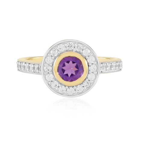 Anello in argento con Ametista Uruguay
