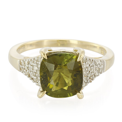 9K Cuprian Tourmaline Gold Ring