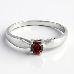 Anello in argento con Rodolite