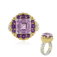 Zilveren ring met een kunziet (Gems en Vogue)