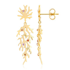 Zilveren oorbellen met saffieren (SAELOCANA)