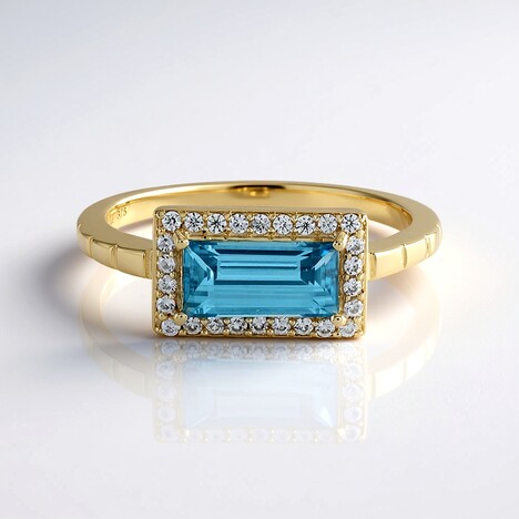 Anello in oro con Zircone Ratanakiri (Adela Gold)