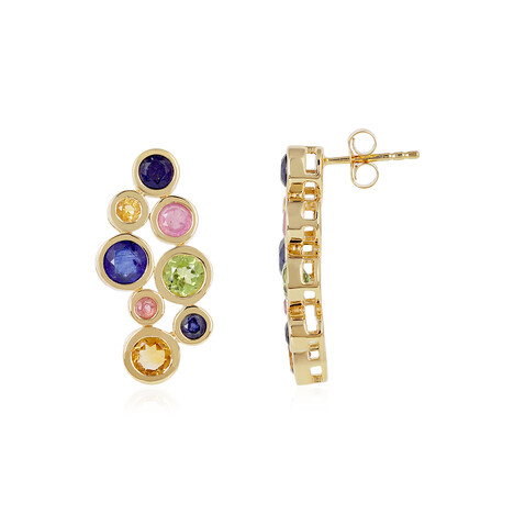 Zilveren oorbellen met peridoots