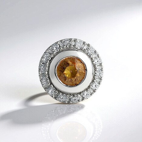 Ciondolo in argento con Zircone Giallo (MONOSONO COLLECTION)