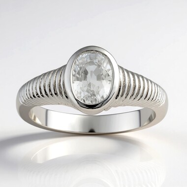 Anello in argento con Zircone (Pallanova)