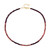 Mozambique Garnet Silver Necklace