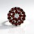 Anello in argento con Granato Mozambico