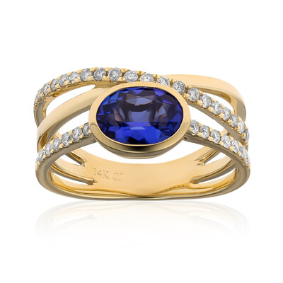 Anello in oro con Tanzanite AAA (CIRARI)