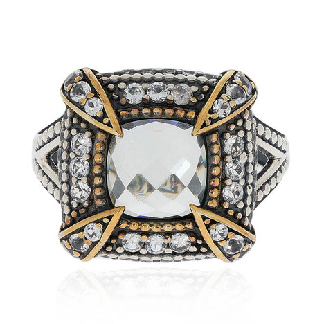 Anello in argento con Ametista Verde