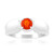 AAA Mexican Fire Opal Silver Ring