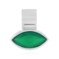 Pendentif en argent et Onyx vert
